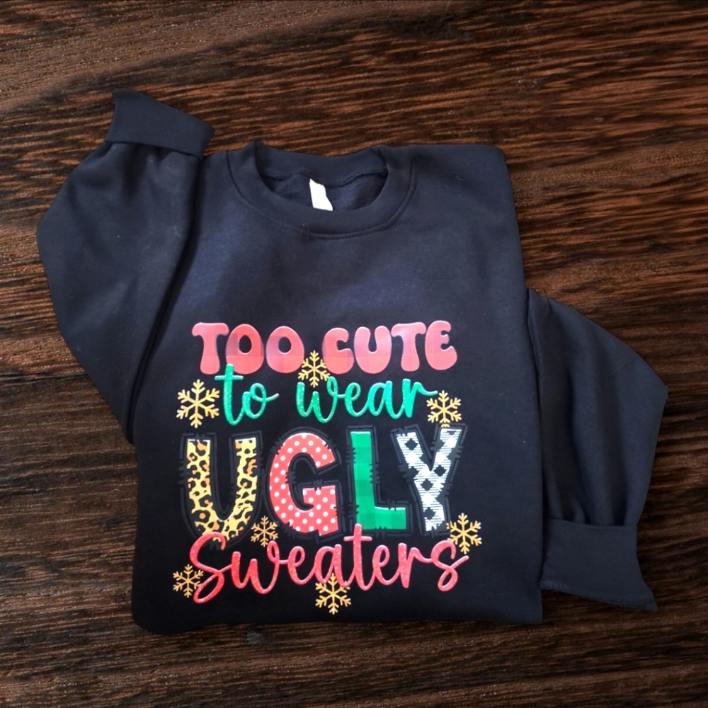 Too cute to wear ugly sweaters
